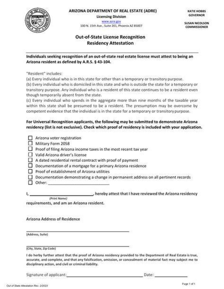How do you establish residency in Arizona for college?